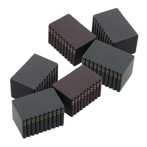HONITANO 6 Stück Miniatur Buchmodell Sammler Winzige Figur Requisite Eigentlich Ornament Basteln Mini Bücher Für Puppenhausbedarf Dekoration Ding Sammlung Mini Bücher Für von HONITANO