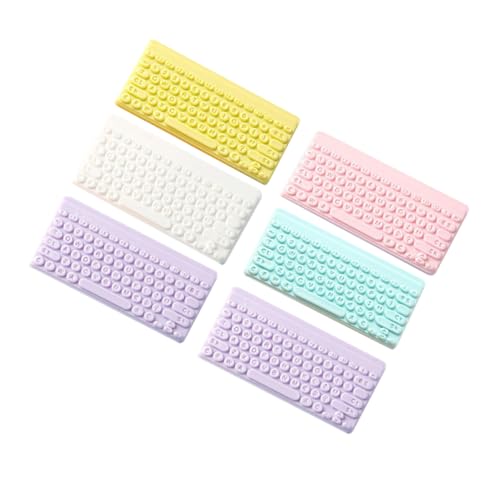 HONITANO 6 Stück Miniatur Dekorationen Teiliges Farbige Tastatur Modelle DIY Zubehör für Puppenhaus und Schlüsselanhänger für Kreative Bastelprojekte HONITANO 6 Stück Miniatur Dekorationen Teiliges Farbige Tastatur Modelle DIY Zubehör für Puppenhaus und Schlüsselanhänger für Kreative Bastelprojekte von HONITANO