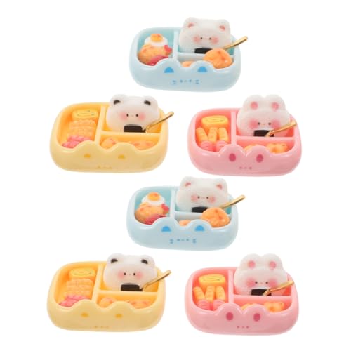 HONITANO 6 Stück Miniatur-Sushi-bento: Mini-lebensmittelornamente Aus Kunstharz, Bezaubernde Lunchbox Für Puppenhäuser, Simulation Von Lebensmittel-Requisiten – Mini-hausverzierungen HONITANO 6 Stück Miniatur-Sushi-bento: Mini-lebensmittelornamente Aus Kunstharz, Bezaubernde Lunchbox Für Puppenhäuser, Simulation Von Lebensmittel-Requisiten – Mini-hausverzierungen von HONITANO