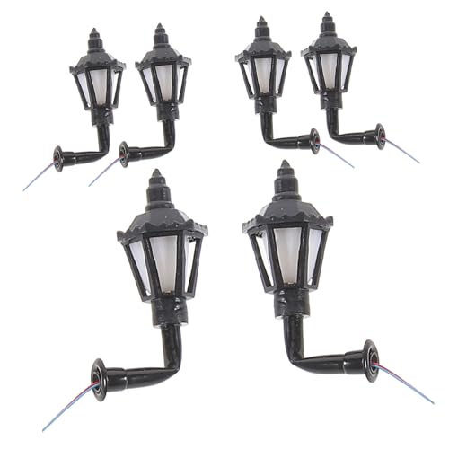 HONITANO 6 Stück Miniatur Wandleuchten Set Teiliges Modell Europäischer Stil Dekorative Mini Lampen für Puppenhaus und Garten Warmweißes Licht für DIY Projekte und Modellbau HONITANO 6 Stück Miniatur Wandleuchten Set Teiliges Modell Europäischer Stil Dekorative Mini Lampen für Puppenhaus und Garten Warmweißes Licht für DIY Projekte und Modellbau von HONITANO