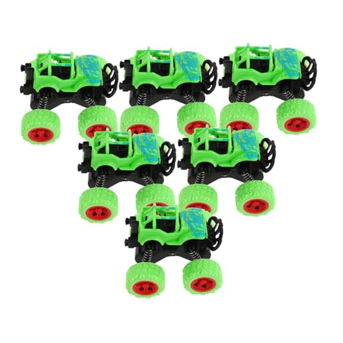 HONITANO 6 Stück Offroad Spielzeugautos mit Trägheitsantrieb Pull Back Funktion Robuste Kunststoffmodelle Realistische Geländewagen für Batteriefrei für Indoor und Outdoor Spielspaß von HONITANO