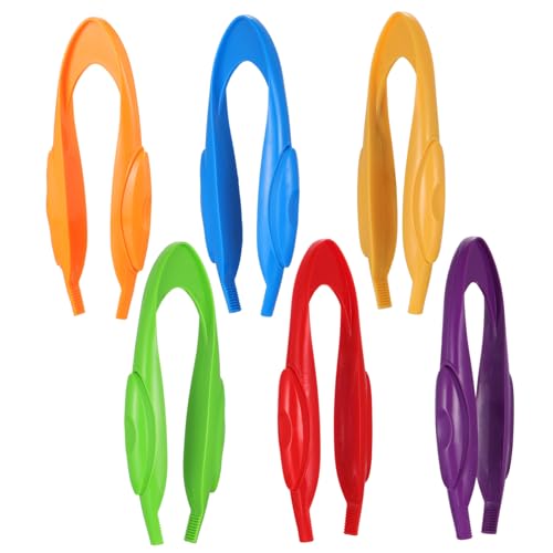 HONITANO 6 Stück Plastiktupfer Teilig Bunte Montessori Pinzetten für Wissenschaftliche Experimente Fein Verarbeitet Leicht und Langlebig für Kindergarten und Frühe Bildung HONITANO 6 Stück Plastiktupfer Teilig Bunte Montessori Pinzetten für Wissenschaftliche Experimente Fein Verarbeitet Leicht und Langlebig für Kindergarten und Frühe Bildung von HONITANO