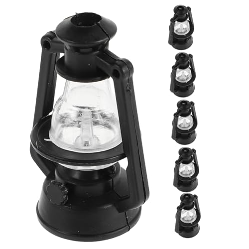 HONITANO 6 Stück Puppenhauslaterne Deko Möbel Miniatur Klein Landschaft Figur Mini-öllampe Winzig Szene Retro Mikro Bausatz Ornament Dolly Plastik Black HONITANO 6 Stück Puppenhauslaterne Deko Möbel Miniatur Klein Landschaft Figur Mini-öllampe Winzig Szene Retro Mikro Bausatz Ornament Dolly Plastik Black von HONITANO