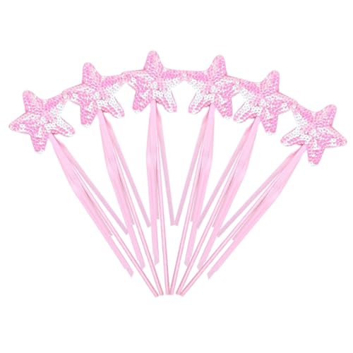 HONITANO 6 Stück Sternförmige Pailletten Zauberstäbe für Mädchen Leichte Feenstäbe mit Glitzereffekt für Kostüme Party Bühnenauftritte und Rollenspiele HONITANO 6 Stück Sternförmige Pailletten Zauberstäbe für Mädchen Leichte Feenstäbe mit Glitzereffekt für Kostüme Party Bühnenauftritte und Rollenspiele von HONITANO