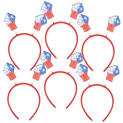 HONITANO 6 Stück Teiliges Chile Stirnband aus Kunststoff und Bequeme Langlebige Haarreifen für Nationalfeiertag Patriotische Kostüm Accessoires und Festival Party Einzigartiges Design für HONITANO 6 Stück Teiliges Chile Stirnband aus Kunststoff und Bequeme Langlebige Haarreifen für Nationalfeiertag Patriotische Kostüm Accessoires und Festival Party Einzigartiges Design für von HONITANO