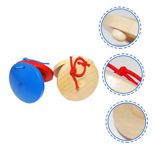 HONITANO 6 Stück Teiliges Kastagnetten aus Naturholz Pädagogisches Musikspielzeug für Sensorische Entwicklung Sichere Orff Instrumente für Frühkindliche Bildung für Mädchen und Jungen HONITANO 6 Stück Teiliges Kastagnetten aus Naturholz Pädagogisches Musikspielzeug für Sensorische Entwicklung Sichere Orff Instrumente für Frühkindliche Bildung für Mädchen und Jungen von HONITANO