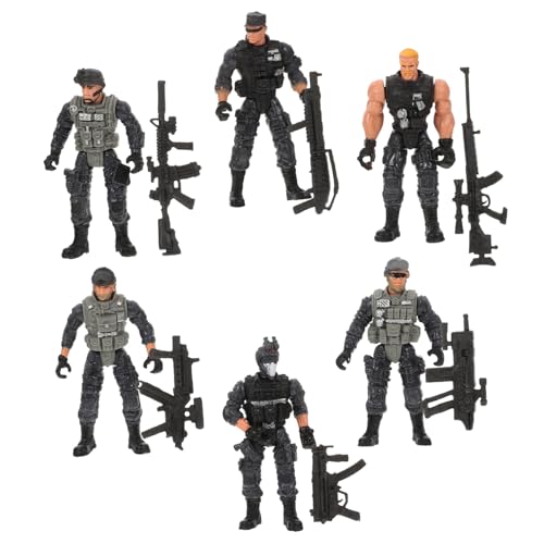 HONITANO 6 Stück Teiliges Militärsoldaten Modell Spielset Realistische Simulation Bewegliche Soldatenfiguren für Kinderparty und Interaktives Detailreiches Szenenspielzeug HONITANO 6 Stück Teiliges Militärsoldaten Modell Spielset Realistische Simulation Bewegliche Soldatenfiguren für Kinderparty und Interaktives Detailreiches Szenenspielzeug von HONITANO