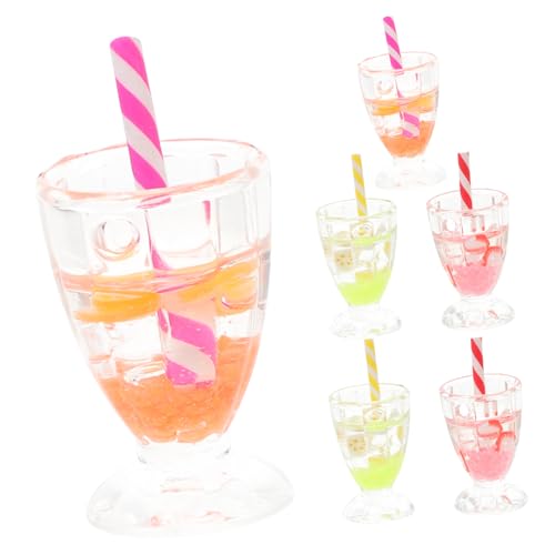 HONITANO 6 Stück Teiliges Mini Eisbecher Puppenhaus Zubehör aus Stabilem Harz Leuchtende Farben Leichte Dekorative Miniatur Trinkbecher für Puppenhaus Dekoration Wiederverwendbar HONITANO 6 Stück Teiliges Mini Eisbecher Puppenhaus Zubehör aus Stabilem Harz Leuchtende Farben Leichte Dekorative Miniatur Trinkbecher für Puppenhaus Dekoration Wiederverwendbar von HONITANO