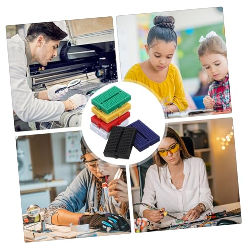 HONITANO 6 Stück Teiliges Mini Steckbrett Lötfrei Farbig Kleine Breadboards für Wissenschaftliche Experimente Langlebig Verformungsbeständig zum Verbinden von Schaltungen ohne Löten HONITANO 6 Stück Teiliges Mini Steckbrett Lötfrei Farbig Kleine Breadboards für Wissenschaftliche Experimente Langlebig Verformungsbeständig zum Verbinden von Schaltungen ohne Löten von HONITANO