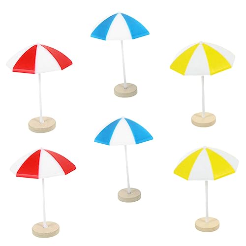 HONITANO 6 Stück Teiliges Mini Strandschirm aus Stabilem Leichtem Material Bunte Mini Sonnenschirme für Micro Landschaften Garten und Aquarium Deko für Puppenhäuser und Kleine Szenen HONITANO 6 Stück Teiliges Mini Strandschirm aus Stabilem Leichtem Material Bunte Mini Sonnenschirme für Micro Landschaften Garten und Aquarium Deko für Puppenhäuser und Kleine Szenen von HONITANO