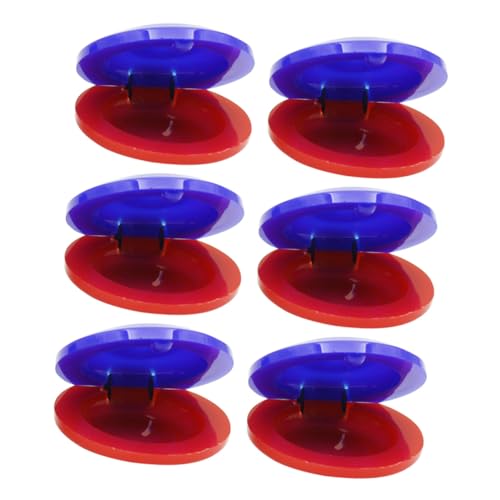 HONITANO 6 Stück Teiliges Percussion Castanets für Buntes Musikinstrument Pädagogisches Rhythmus Tool zur Früherziehung Sicher und Farbenfroh für Vorschulkinder HONITANO 6 Stück Teiliges Percussion Castanets für Buntes Musikinstrument Pädagogisches Rhythmus Tool zur Früherziehung Sicher und Farbenfroh für Vorschulkinder von HONITANO