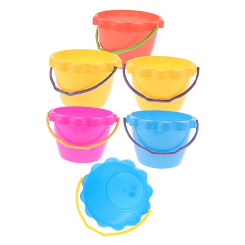 HONITANO 6 Stück Teiliges Sandspielzeug mit Tragbaren Sand und Wassereimern Strapazierfähiger Komfortabler Griff Vielseitig für Strand Garten und Sommeraktivitäten Buntes HONITANO 6 Stück Teiliges Sandspielzeug mit Tragbaren Sand und Wassereimern Strapazierfähiger Komfortabler Griff Vielseitig für Strand Garten und Sommeraktivitäten Buntes von HONITANO