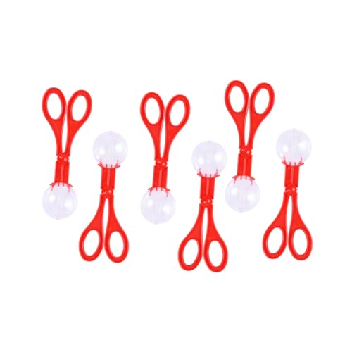 HONITANO 6 Stück Teiliges Set Insektenfänger mit Roten Scooper Scheren Kindersichere Greifzange zum Sicheren von Insekten für Outdoor Spiel und Naturerkundung von HONITANO