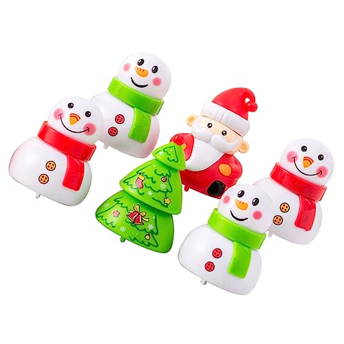 HONITANO 6 Stück Weihnachts Rückziehautos für Bunte Cartoon Spielzeuge Langlebige Kinderparty Geschenke Geeignet als Xmas Mitbringsel und Festliche Überraschung von HONITANO