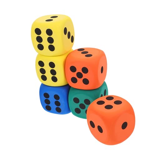 HONITANO 6 Stück Würfelspielspielzeug Spiele lustige partyspiele vielseitige Spielwürfel Partyspiel Zubehör Spielwürfel für Schaumwürfel Schaumstoffwürfel für Eva HONITANO 6 Stück Würfelspielspielzeug Spiele lustige partyspiele vielseitige Spielwürfel Partyspiel Zubehör Spielwürfel für Schaumwürfel Schaumstoffwürfel für Eva von HONITANO