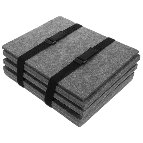 HONITANO 6 Teilige Puzzleteilplatte Puzzle Sortierschalen Puzzle Sortierschalen Stapelbare Perlen Sortierschale Stapelbare Puzzle Sortierschalen Puzzle Werkzeuge Dunkelgrauer Filz von HONITANO