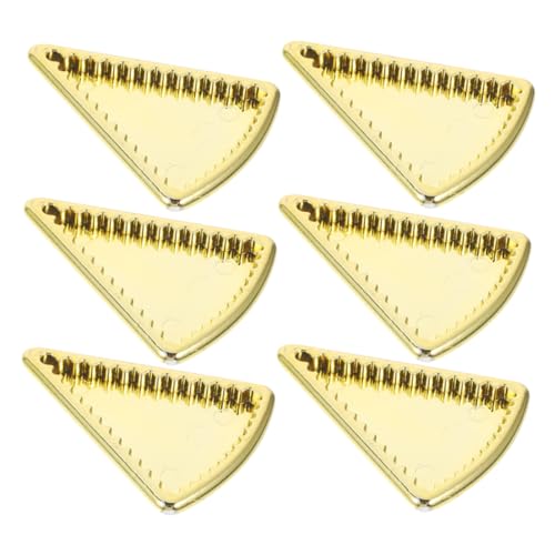 HONITANO 6Stücke Küchenzubehör Goldene Mini Teller Tabletts Für Puppenhaus Dekoration Robuste Kunststoffmodelle Für DIY Realistische Details HONITANO 6Stücke Küchenzubehör Goldene Mini Teller Tabletts Für Puppenhaus Dekoration Robuste Kunststoffmodelle Für DIY Realistische Details von HONITANO