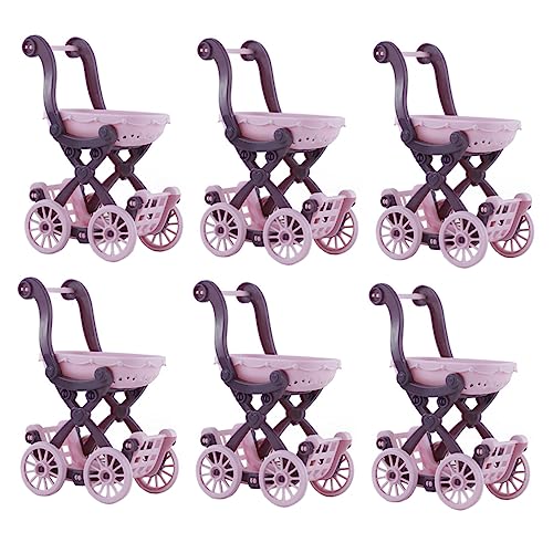 HONITANO 6Stücke Mini Einkaufswagen für Puppen Modelle für Puppenhaus Dekoration Kreatives und Möbelornamente für Miniaturszenen Geschenkidee HONITANO 6Stücke Mini Einkaufswagen für Puppen Modelle für Puppenhaus Dekoration Kreatives und Möbelornamente für Miniaturszenen Geschenkidee von HONITANO