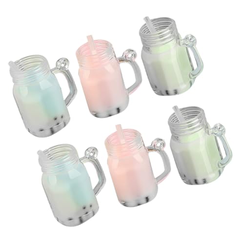 HONITANO 6Stücke Mini Getränkedeckungsset Getränke für Puppenhäuser Gemischten Farben Mini Hausdekorationen für Kreative Projekte und HONITANO 6Stücke Mini Getränkedeckungsset Getränke für Puppenhäuser Gemischten Farben Mini Hausdekorationen für Kreative Projekte und von HONITANO