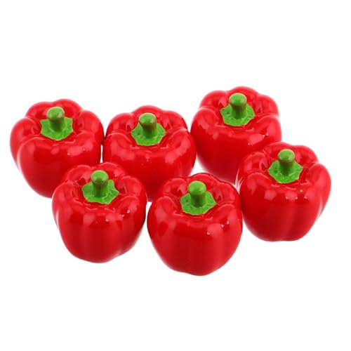 HONITANO 6stücke Miniatur Chili-Pfeffer Figuren Resin Dekoration Für Landschaft Bonsai Und Kreative Wohnraumgestaltung HONITANO 6stücke Miniatur Chili-Pfeffer Figuren Resin Dekoration Für Landschaft Bonsai Und Kreative Wohnraumgestaltung von HONITANO
