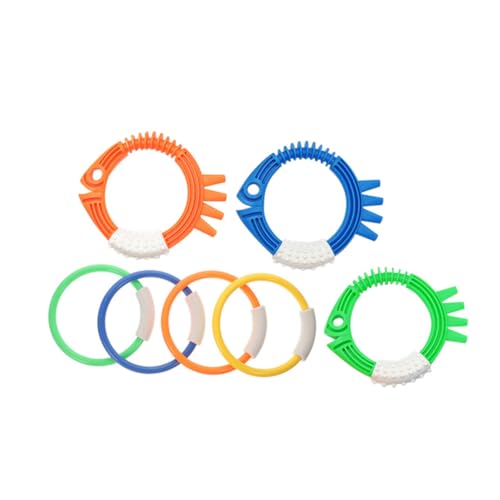 HONITANO 7 Stück Tauchspielzeug Wasserspielzeug Für Tauchring Tauchringe Schwimmen Schwimmbad Tauchbecken Schwimmspielzeug Tauchausbildungsring Plastik Colorful HONITANO 7 Stück Tauchspielzeug Wasserspielzeug Für Tauchring Tauchringe Schwimmen Schwimmbad Tauchbecken Schwimmspielzeug Tauchausbildungsring Plastik Colorful von HONITANO