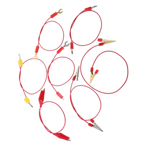 HONITANO 7 Stück Teiliges Labor verbindungskabel mit Krokodilklemmen und Bananensteckern Flexible Messleitungen für Elektrische Schaltkreis experimente Schnelles Anbringen für HONITANO 7 Stück Teiliges Labor verbindungskabel mit Krokodilklemmen und Bananensteckern Flexible Messleitungen für Elektrische Schaltkreis experimente Schnelles Anbringen für von HONITANO