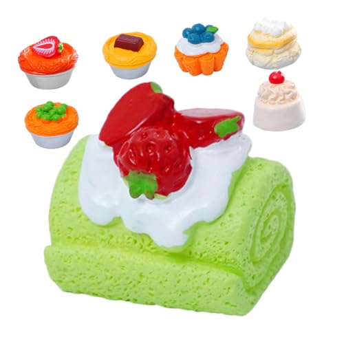 HONITANO 7 Stück Teiliges Realistisches Miniatur Dessert Täuschend Echte Kunstkuchen und Früchte Detailreiche Puppenhaus Deko Vielseitige Mini Food Simulation Geschenkidee HONITANO 7 Stück Teiliges Realistisches Miniatur Dessert Täuschend Echte Kunstkuchen und Früchte Detailreiche Puppenhaus Deko Vielseitige Mini Food Simulation Geschenkidee von HONITANO