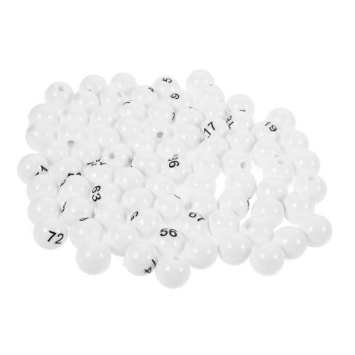 HONITANO 75Stücke Nummerierte Lotteriebälle Weiße Kunststoffbälle für Tombola und Partyspiele Nahtlose und Langlebige Spielbälle für Gewinnspiele und Unterhaltungsspiele HONITANO 75Stücke Nummerierte Lotteriebälle Weiße Kunststoffbälle für Tombola und Partyspiele Nahtlose und Langlebige Spielbälle für Gewinnspiele und Unterhaltungsspiele von HONITANO