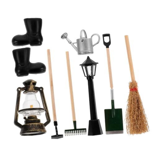 HONITANO 8 Stück Maßstab Puppenhaus Zubehör Bunte Mini Gartengeräte Rake Schaufel Robustes Design für Interaktives und Dekorative Puppenhaus Gartenszenen HONITANO 8 Stück Maßstab Puppenhaus Zubehör Bunte Mini Gartengeräte Rake Schaufel Robustes Design für Interaktives und Dekorative Puppenhaus Gartenszenen von HONITANO