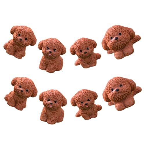 HONITANO 8 Stück Miniatur Welpen Figuren aus Langlebigem Harz Niedliche Tierornamente für Büro und Wohnraumdekoration Teiliges mit Detailgetreuen Puppenskulpturen als Kreatives HONITANO 8 Stück Miniatur Welpen Figuren aus Langlebigem Harz Niedliche Tierornamente für Büro und Wohnraumdekoration Teiliges mit Detailgetreuen Puppenskulpturen als Kreatives von HONITANO