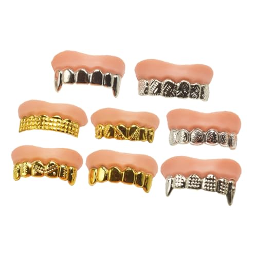 HONITANO 8 Stück Teiliges Halloween Fake Zähne aus PVC Langlebige Glänzende Realistische Zombie und Falsche Zähne für Gruselige Kostüme und Partydekoration HONITANO 8 Stück Teiliges Halloween Fake Zähne aus PVC Langlebige Glänzende Realistische Zombie und Falsche Zähne für Gruselige Kostüme und Partydekoration von HONITANO