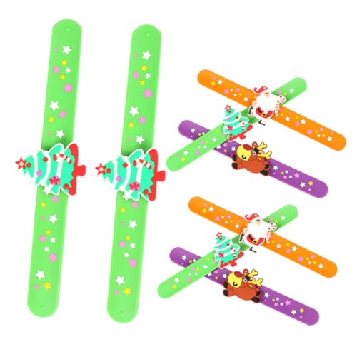 HONITANO 8 Stück Teiliges Silikon Slap Armband Weihnachtsarmbänder mit Bunten Weihnachtsmotiven Kinderparty Mitgebsel Rutschfeste Leichte Freundschaftsarmbänder für Jungen und Mädchen HONITANO 8 Stück Teiliges Silikon Slap Armband Weihnachtsarmbänder mit Bunten Weihnachtsmotiven Kinderparty Mitgebsel Rutschfeste Leichte Freundschaftsarmbänder für Jungen und Mädchen von HONITANO