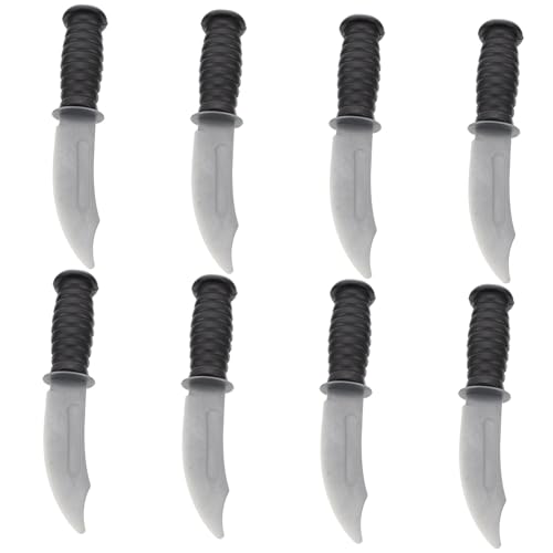 HONITANO 8 Stück Teiliges Simulationsmesser aus Kunststoff Realistische Halloween Party Requisite Trickspielzeug für Bühnenauftritte und Kostümpartys Sicher für Vorschulkinder HONITANO 8 Stück Teiliges Simulationsmesser aus Kunststoff Realistische Halloween Party Requisite Trickspielzeug für Bühnenauftritte und Kostümpartys Sicher für Vorschulkinder von HONITANO