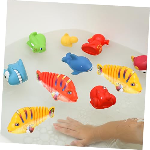 HONITANO 8 Stück Teiliges Wind Up Fischspielzeug Bunte Kunststoff Bade und Poolspielzeuge Pädagogisch Fein Verarbeitet Robust für Badewanne und Planschbecken Spaß HONITANO 8 Stück Teiliges Wind Up Fischspielzeug Bunte Kunststoff Bade und Poolspielzeuge Pädagogisch Fein Verarbeitet Robust für Badewanne und Planschbecken Spaß von HONITANO