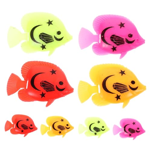 HONITANO 8 Stücke Kunststoff Aquarium Ornamente Realistische Schwimmende Gefälschte Fische Aquarium Für Home Office Zufällige Stil HONITANO 8 Stücke Kunststoff Aquarium Ornamente Realistische Schwimmende Gefälschte Fische Aquarium Für Home Office Zufällige Stil von HONITANO