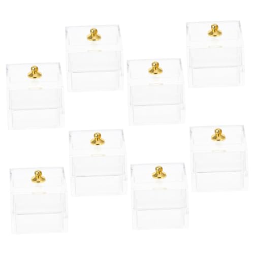 HONITANO 8Er-Packung Süßigkeiten-Displaybox Mädchen schaufenster Box klein transparente Boxen Sweets Box süsichkeiten Box spielzeughaus Mini House Prop Foto Requisiten selber Machen Plastik HONITANO 8Er-Packung Süßigkeiten-Displaybox Mädchen schaufenster Box klein transparente Boxen Sweets Box süsichkeiten Box spielzeughaus Mini House Prop Foto Requisiten selber Machen Plastik von HONITANO
