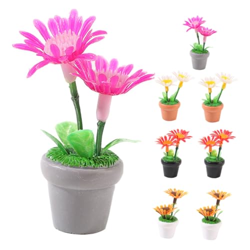 HONITANO 8Stücke Bonsai Pflanzen Teiliges Puppenhaus Deko Zubehör Für Mini Und Modelllandschaften Lebendige Farben Und Realistische Gestaltung Kreative von HONITANO