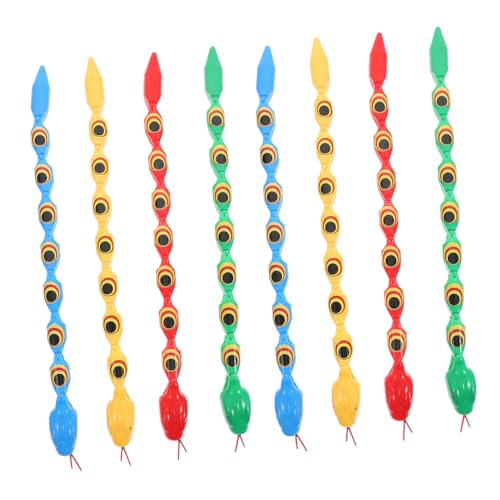 HONITANO 8Stücke Wackelige Schlangenspielzeuge Spaß Und Lehrreiche Kunststoffspielzeuge Für Partygeschenk Fidget Für Jungen Und Gefälschtes Reptilienspielzeug von HONITANO