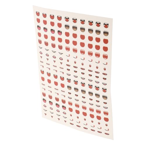 HONITANO Anime Mund Sticker DIY Aufkleber für Puppen Clay Figuren Selbstklebend Hochwertiges Papier Langlebig Verschiedene Kreative Bastel Dekoration von HONITANO