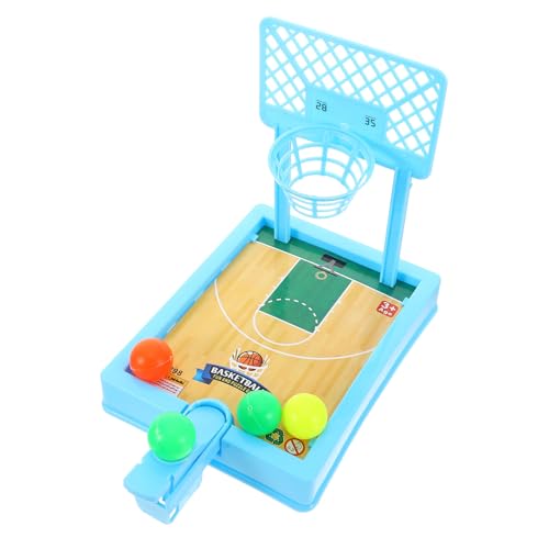 HONITANO Basketball Desktop mit Bällen Robustes Kunststoff Basketballspiel für Mädchen Jungen Tragbares Tisch Spiel zur Interaktiven Freizeitgestaltung und Stressabbau Zufällige Farbe von HONITANO