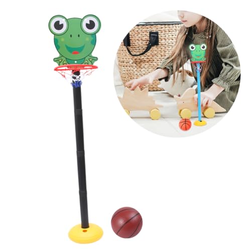 HONITANO Basketball Set Cartoon Liftbarer Basketballkorb für Drinnen und Draußen Leichtes Kunststoffspielzeug Fördert Basketballfähigkeiten und Familienspaß für Jungen von HONITANO