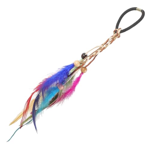 HONITANO Böhmisches Haargummi mit Federn und Perlen Elastisches Damen Haarschmuck für Festivals Karneval Maskeraden und Partys Stilvoller Kopfschmuck im Stil für Besondere HONITANO Böhmisches Haargummi mit Federn und Perlen Elastisches Damen Haarschmuck für Festivals Karneval Maskeraden und Partys Stilvoller Kopfschmuck im Stil für Besondere von HONITANO