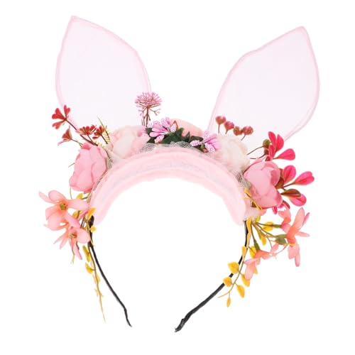 HONITANO Bunny Headband mit Weichen und Lebensechten Blumen Leichtes Langlebiges Stirnband für Damen für Halloween Kostüm Party accessoire HONITANO Bunny Headband mit Weichen und Lebensechten Blumen Leichtes Langlebiges Stirnband für Damen für Halloween Kostüm Party accessoire von HONITANO