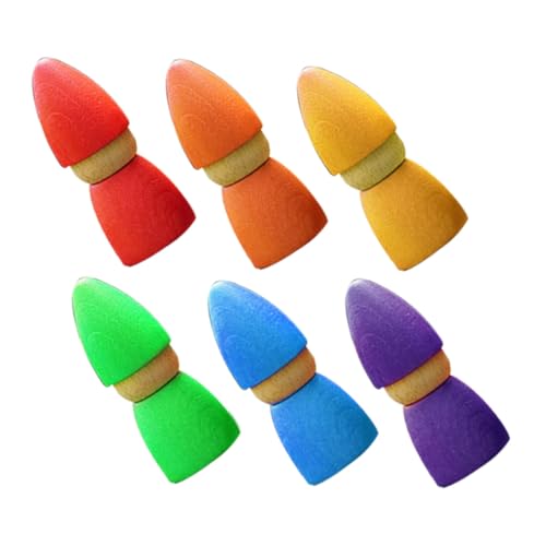 HONITANO Bunte Holzpuppe Lernspielzeug Rainbow Stacker für Ab Jahren Konzentration Farbenerkennung und Hand Auge koordination Montessori für Vorschule und Kindergarten HONITANO Bunte Holzpuppe Lernspielzeug Rainbow Stacker für Ab Jahren Konzentration Farbenerkennung und Hand Auge koordination Montessori für Vorschule und Kindergarten von HONITANO