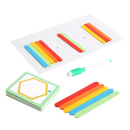 HONITANO Buntes Rechenstäbchen aus Holz für Vorschulkinder Spielerisches Mathe Lernen Logisches Denken Fördern Montessori Lernspielzeug für Kindergarten und Grundschule HONITANO Buntes Rechenstäbchen aus Holz für Vorschulkinder Spielerisches Mathe Lernen Logisches Denken Fördern Montessori Lernspielzeug für Kindergarten und Grundschule von HONITANO