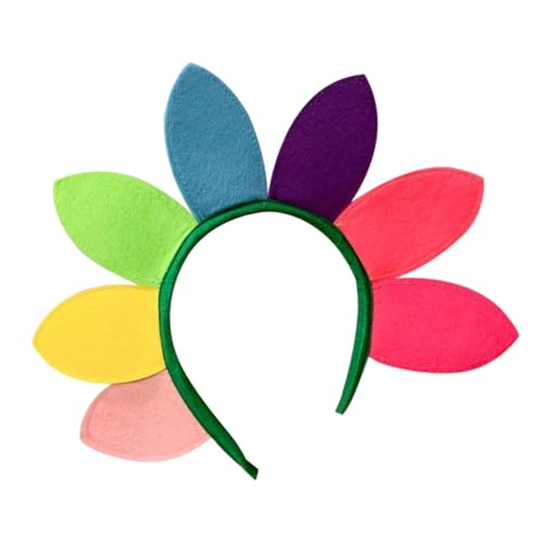 HONITANO Buntes Sonnenblumen Stirnband mit Blütenblatt Design Vielseitiger Blumen Haarreif für Damen Geeignet für Halloween Festivals Partys und Festliche Kopfbedeckungen HONITANO Buntes Sonnenblumen Stirnband mit Blütenblatt Design Vielseitiger Blumen Haarreif für Damen Geeignet für Halloween Festivals Partys und Festliche Kopfbedeckungen von HONITANO