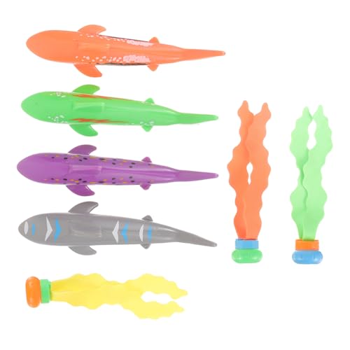 HONITANO Buntes Teiliges Tauchen Spielset mit Meeresbewohner und Seegras für Schwimmbad Tauchspielzeug Schwimm und Tauchfähigkeiten Sommerliches Outdoor Wasserspielzeug HONITANO Buntes Teiliges Tauchen Spielset mit Meeresbewohner und Seegras für Schwimmbad Tauchspielzeug Schwimm und Tauchfähigkeiten Sommerliches Outdoor Wasserspielzeug von HONITANO