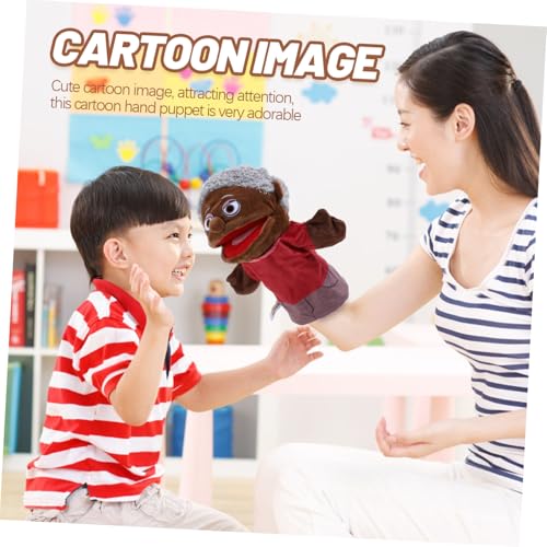 HONITANO Cartoon Handpuppe Plüsch Großmutter Handspielzeug für Geschichtenerzählen Kreative Figurenpuppe Pädagogisch Fördert Fantasie und Eltern Junge Mädchen interaktion von HONITANO