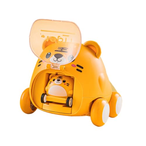 HONITANO Catapult Auto Tigerform Umweltfreundliches Abs Material Fördert Hand Auge koordination Sicher für Junge Mädchen Cartoon Fahrzeug für Jungen und Mädchen Mini Rückziehauto HONITANO Catapult Auto Tigerform Umweltfreundliches Abs Material Fördert Hand Auge koordination Sicher für Junge Mädchen Cartoon Fahrzeug für Jungen und Mädchen Mini Rückziehauto von HONITANO