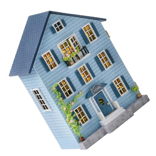 HONITANO DIY Miniatur Holzhaus Bausatz mit Möbeln Kreatives Mini Puppenhaus für Jugendliche Mini-Weihnachtshäuser-Dorf Dekoration Tragbares Bastelset Geschenkidee HONITANO DIY Miniatur Holzhaus Bausatz mit Möbeln Kreatives Mini Puppenhaus für Jugendliche Mini-Weihnachtshäuser-Dorf Dekoration Tragbares Bastelset Geschenkidee von HONITANO
